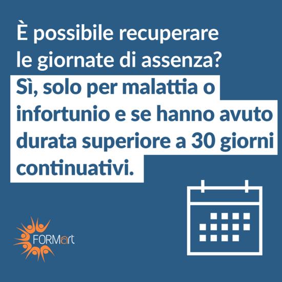 E' possibile recuperare le giornate di assenza in tirocinio?